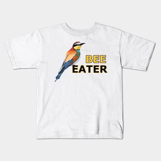 jz.birds Bee-Eater Bird Animal Design Illustration Kids T-Shirt by jzbirds